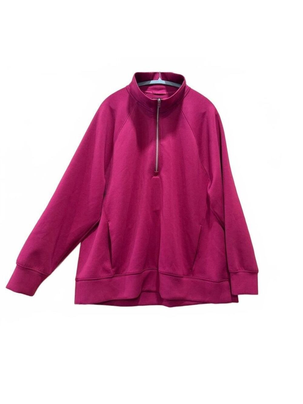 YPB Women’s XL Maroon Burgundy Quarter Zip Pullover Sweatshirt Activewear